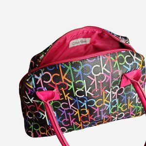 Calvin-klein Women's Black and Pink Bag